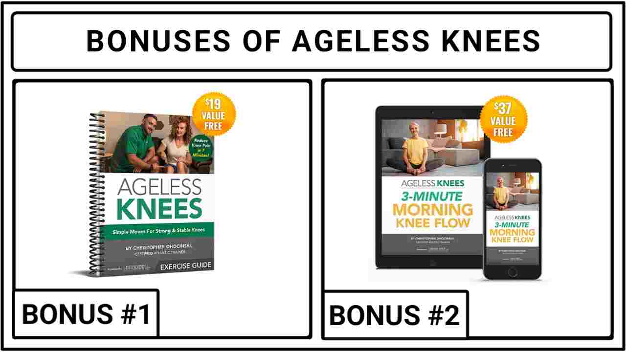 ageless knees bonuses